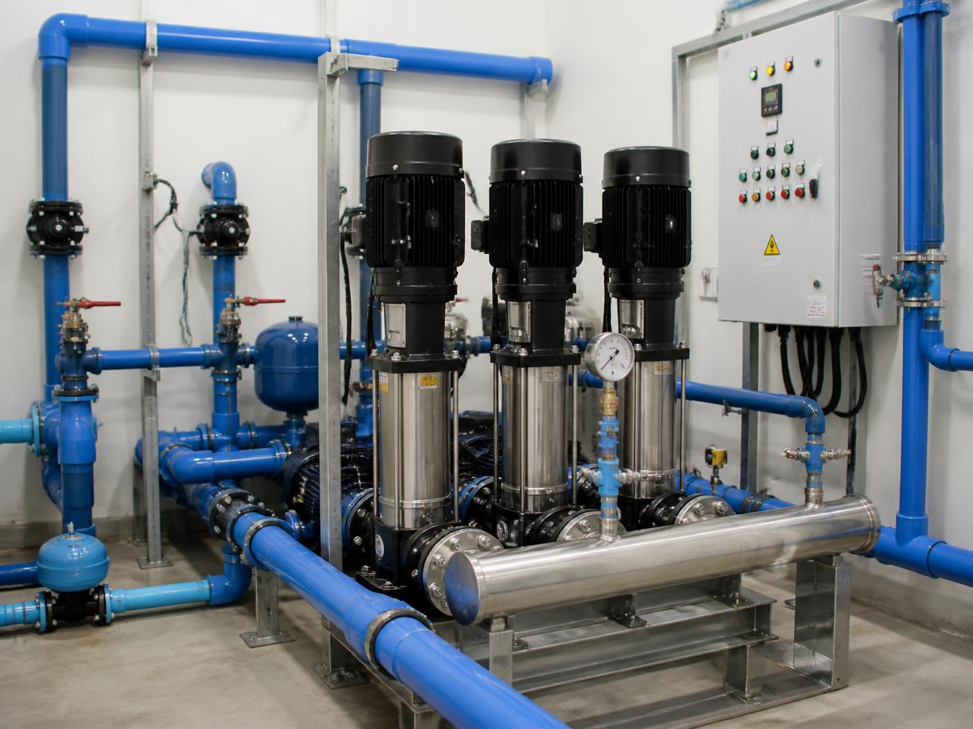 Pompstation met filtratie